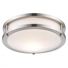 Trans Globe 10360 BN - 1LT FLUSH-E26-SML-ROUND-DOUBLE